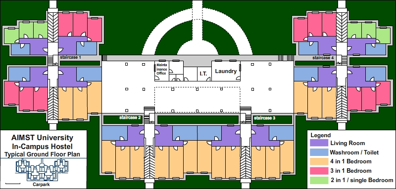 aimst hostel ground floor