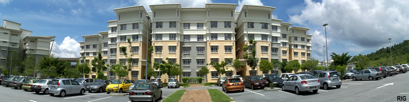 aimst hostel panorama view