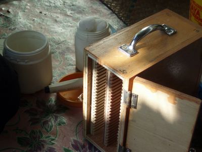 blood sample stored in the first column in the box 